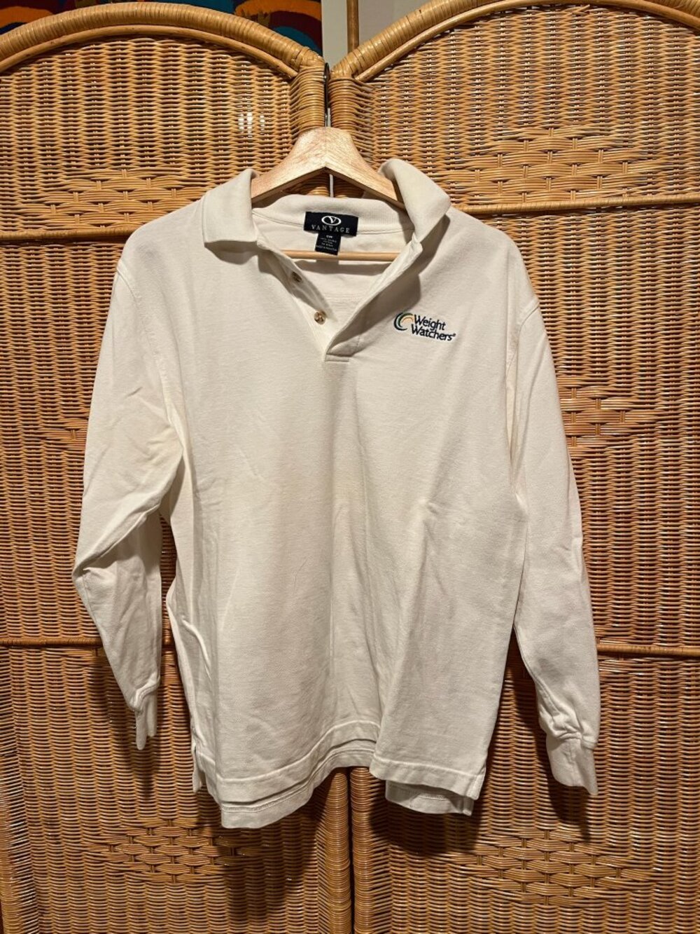 Vintage Weight Watchers Long Sleeve Polo
